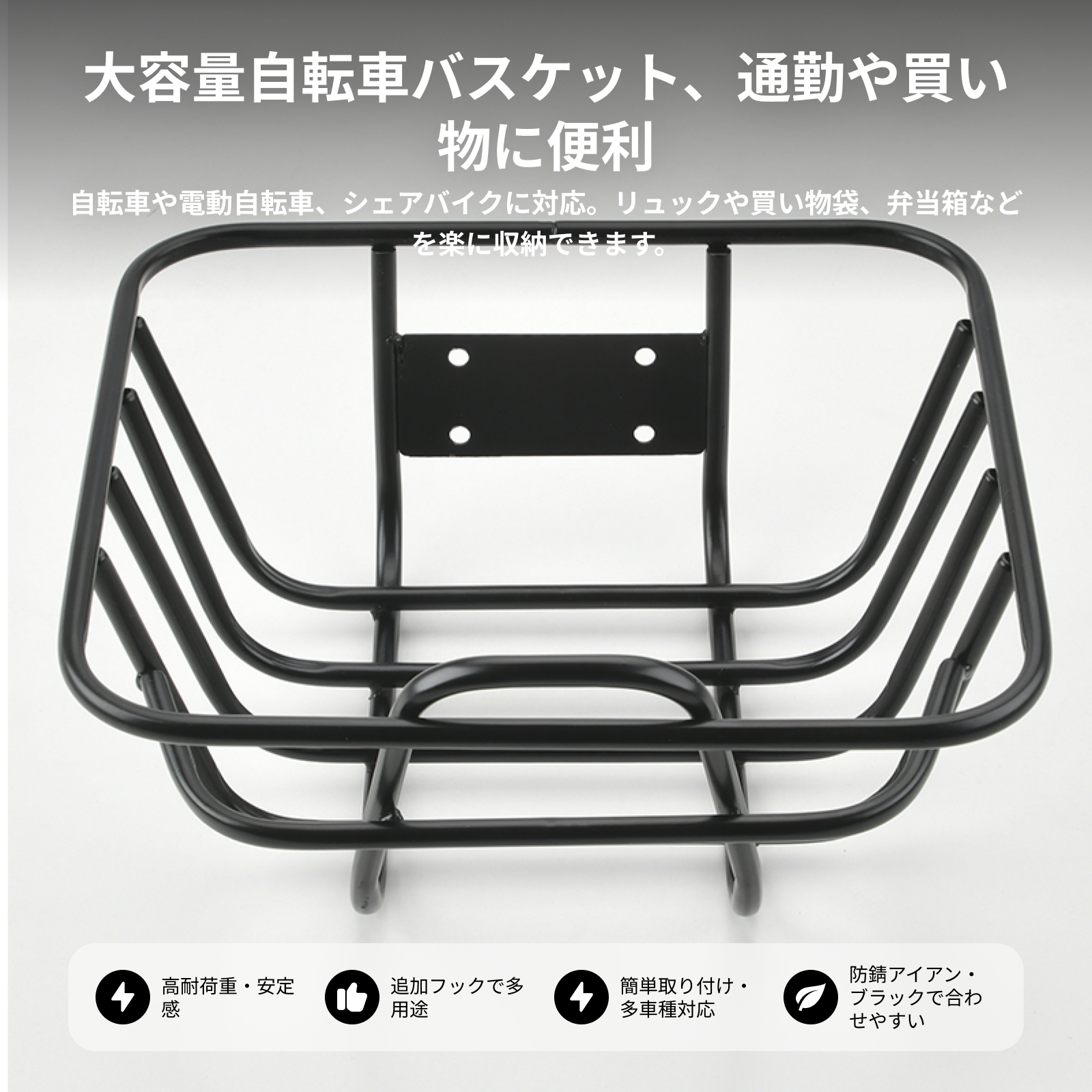 Mountain Biking With Dog - Metal Bike Cargo Rack Basket Detachable