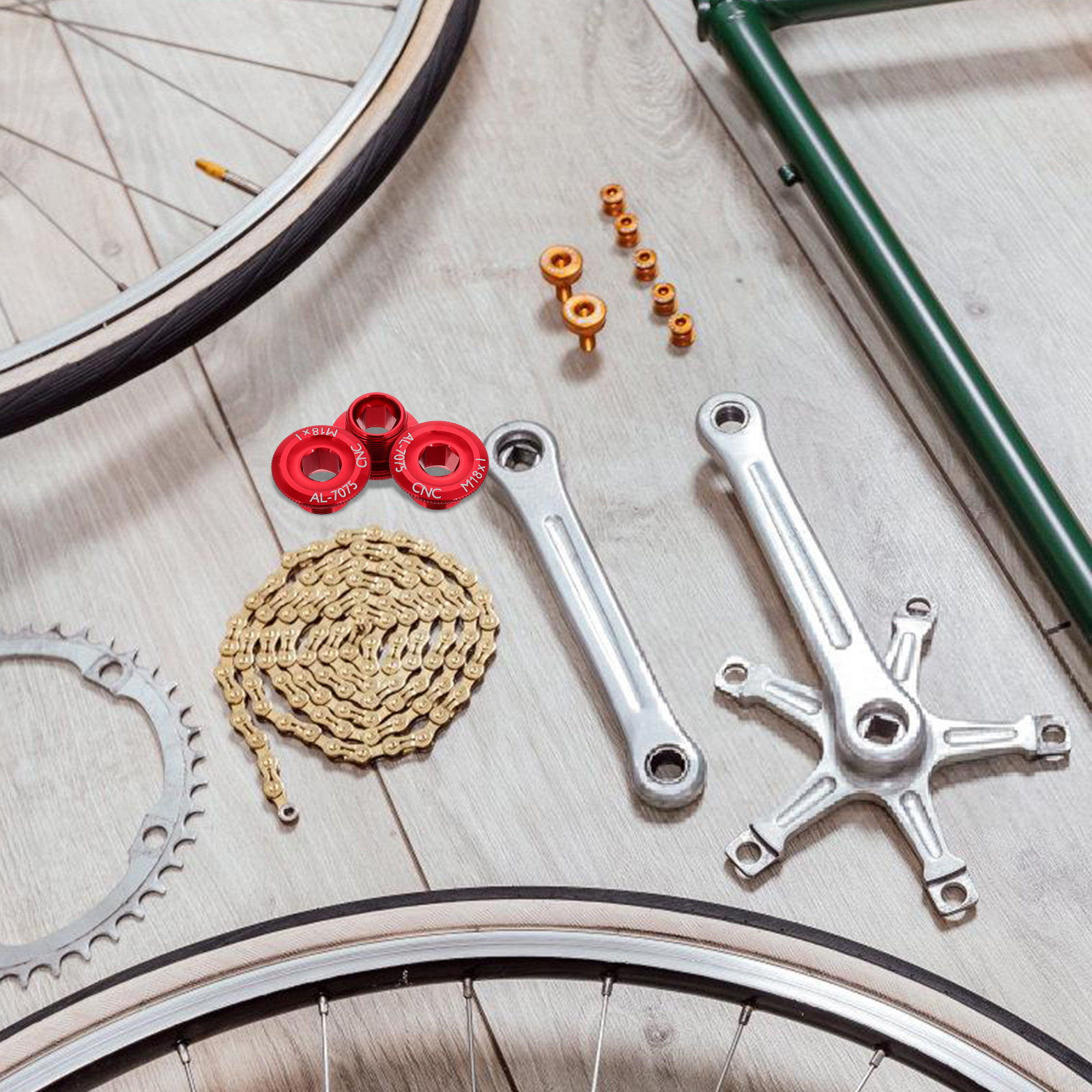 3Pcs Aluminum Alloy Bike Crank - огляд і ціна Mountain Biking Gear