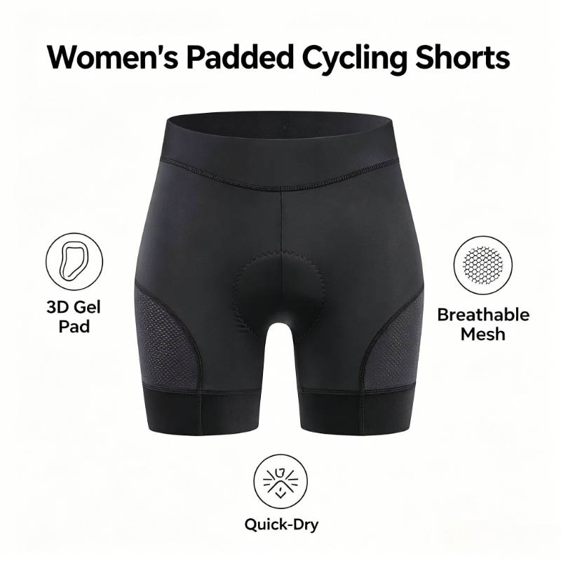 Women's 3D Gel Padded High-Ela - огляд і ціна Mountain Biking Shorts Women