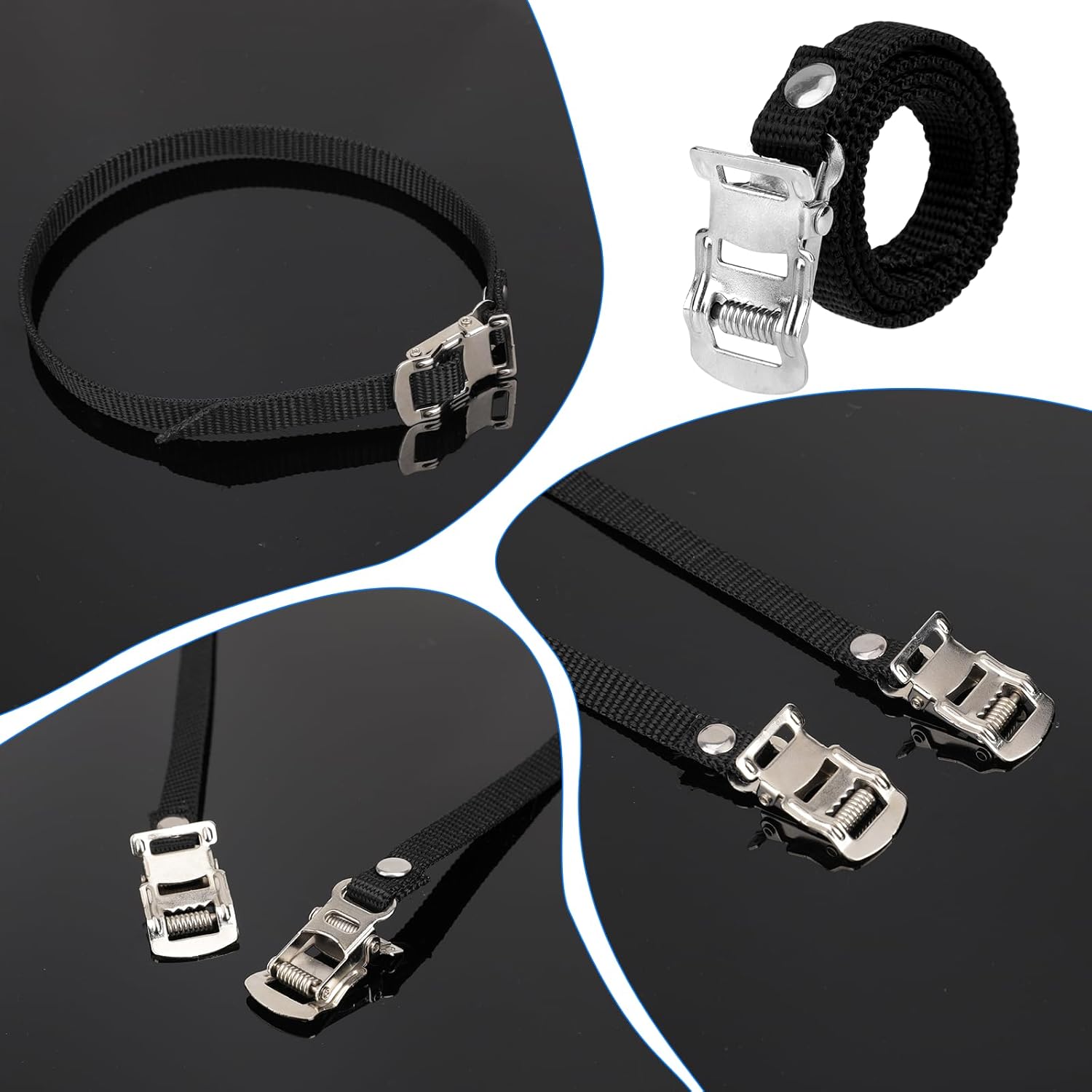 1/2pair Bikes Pedal Toe Straps - огляд і ціна Mountain Biking With Dog