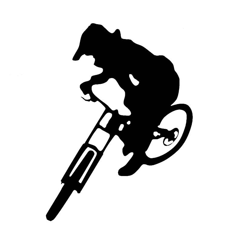 1 piece Car Sticker Black/Sliv - огляд і ціна Mountain Biking Cartoon
