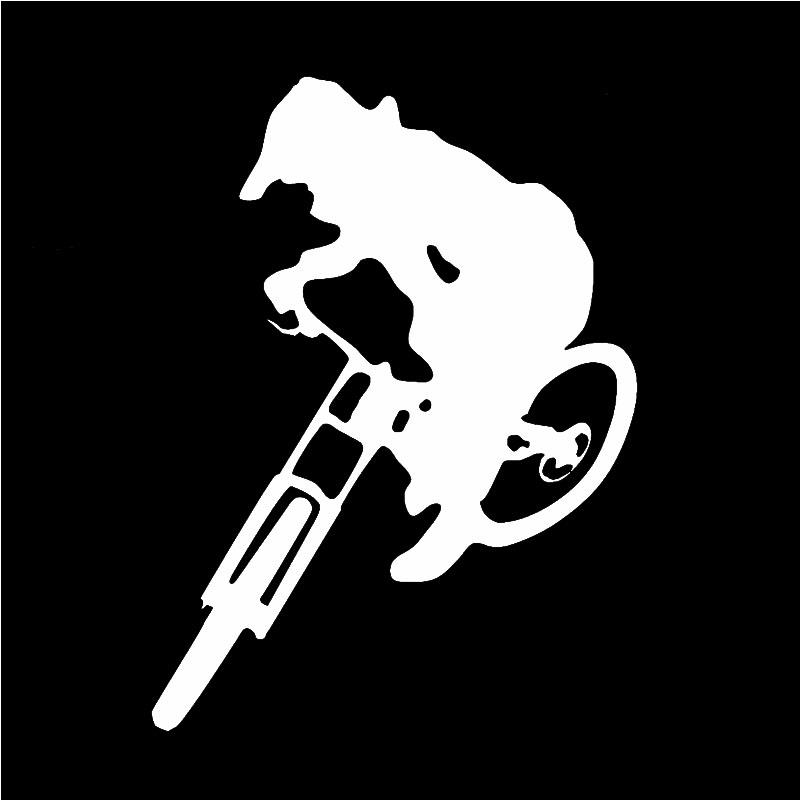1 piece Car Sticker Black/Sliv - огляд і ціна Mountain Biking Cartoon