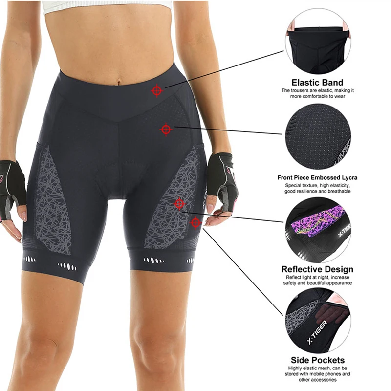 X-TIGER Women Cycling Shorts R - огляд і ціна Mountain Biking Shorts Women