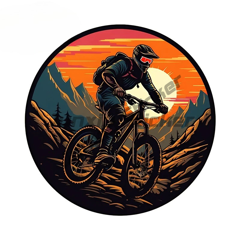 Cool Mountain Bike Car Sticker - огляд і ціна Mountain Biking Cartoon