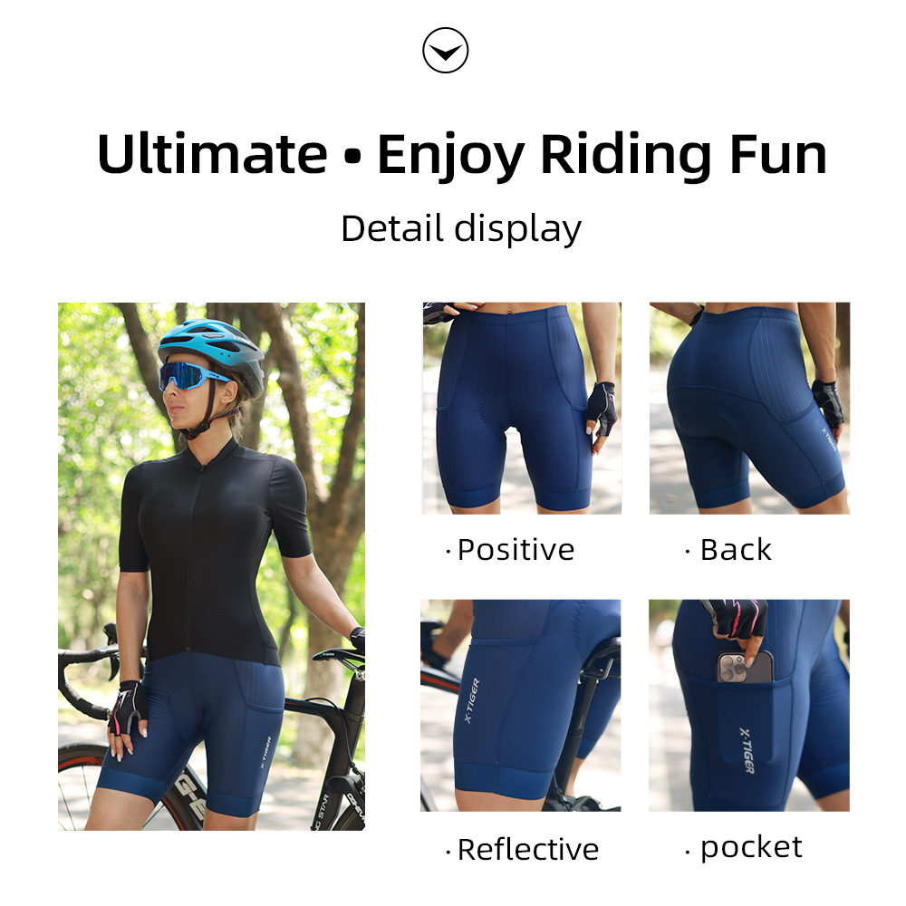 X-Tiger Blue Cycling Shorts Bi - огляд і ціна Mountain Biking Shorts Women